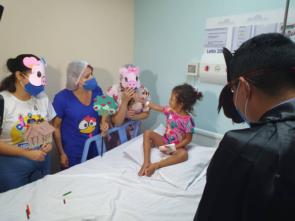 Contação de histórias no Hospital Oncológico