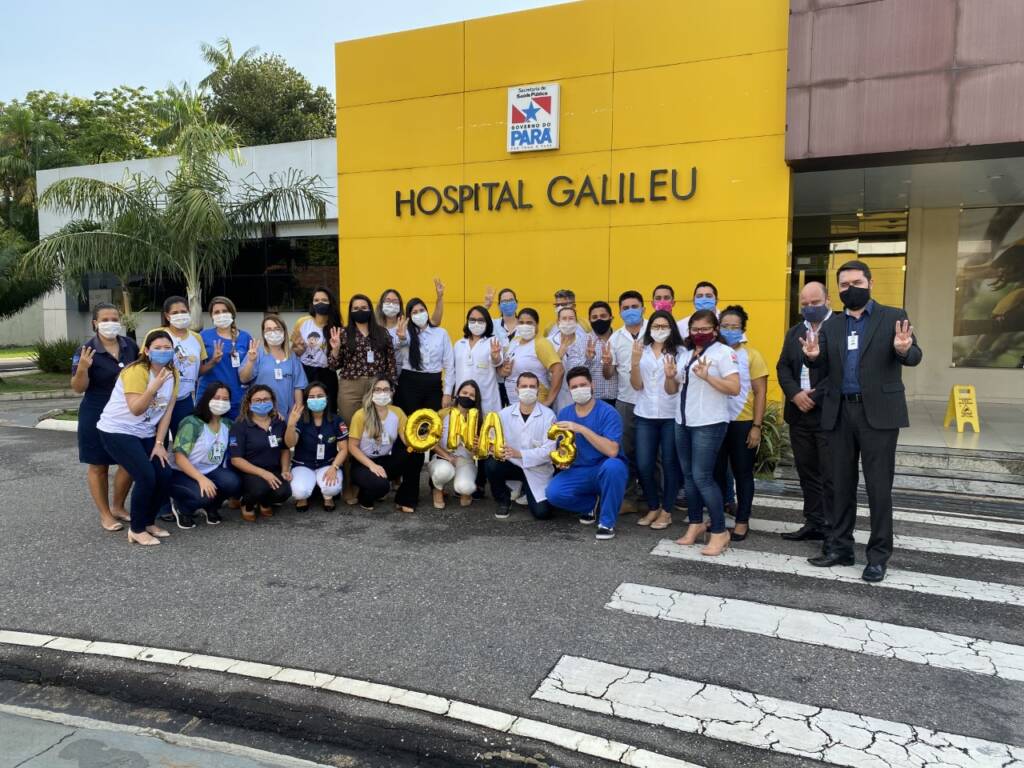 Colaboradores do HPEG celebram manutenção da ONA 3