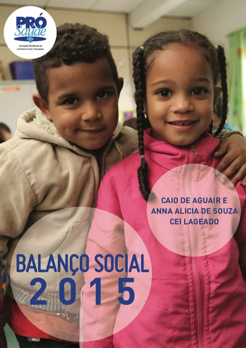Balanço Social da Pró-Saúde - 2015