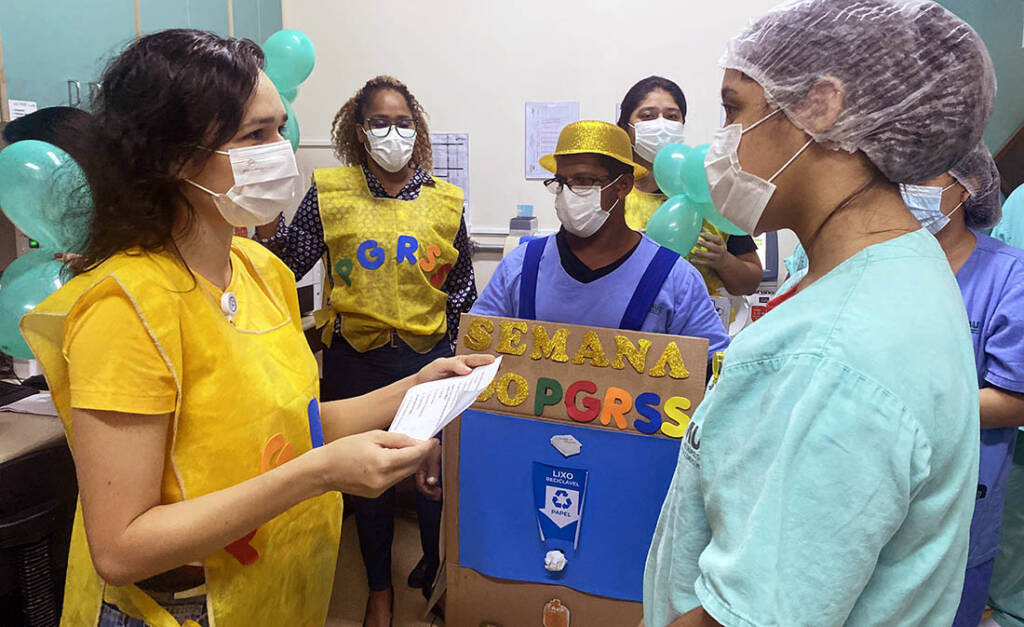 Ação de sustentabilidade dentro do hospital metropolitano de Ananindeua