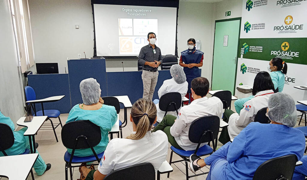 Treinamento de proteção radiológica no Hospital Regional de Marabá